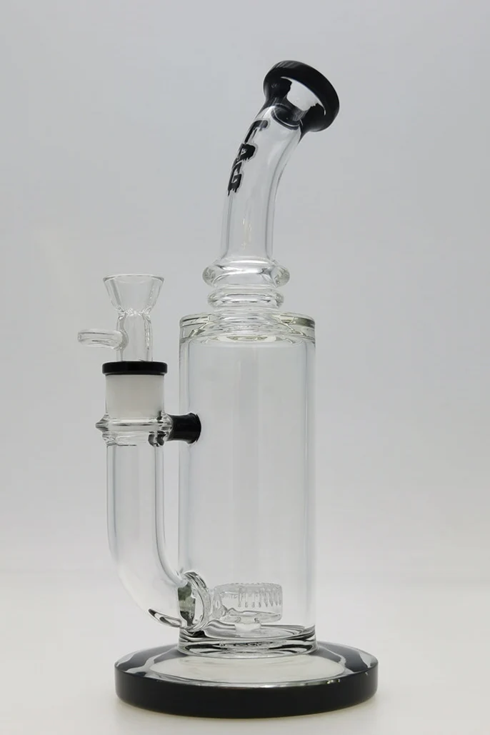 TAG - 12" Bent Neck Super Slit Puck Diffuser Dab Rig Bong 65x5MM (18MM Female) - Image 17