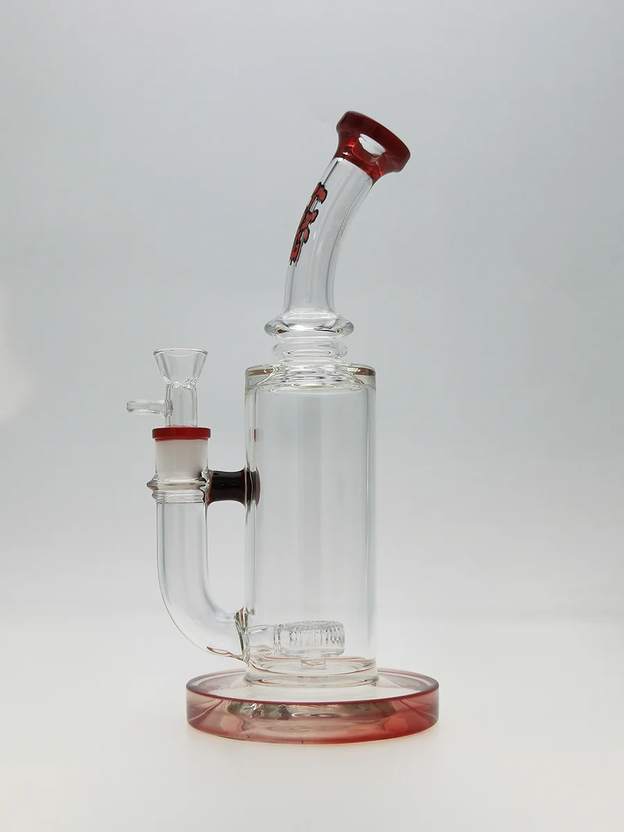 TAG - 12" Bent Neck Super Slit Puck Diffuser Dab Rig Bong 65x5MM (18MM Female) - Image 18
