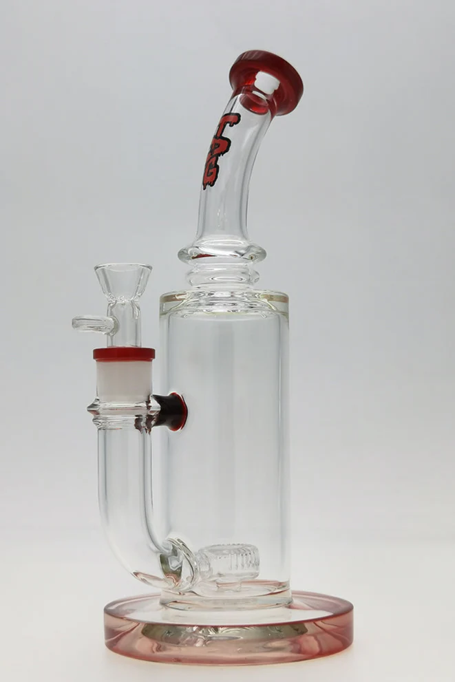 TAG - 12" Bent Neck Super Slit Puck Diffuser Dab Rig Bong 65x5MM (18MM Female) - Image 19