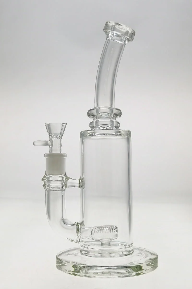 TAG - 12" Bent Neck Super Slit Puck Diffuser Dab Rig Bong 65x5MM (18MM Female) - Image 3
