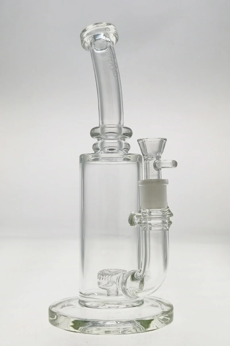 TAG - 12" Bent Neck Super Slit Puck Diffuser Dab Rig Bong 65x5MM (18MM Female) - Image 4