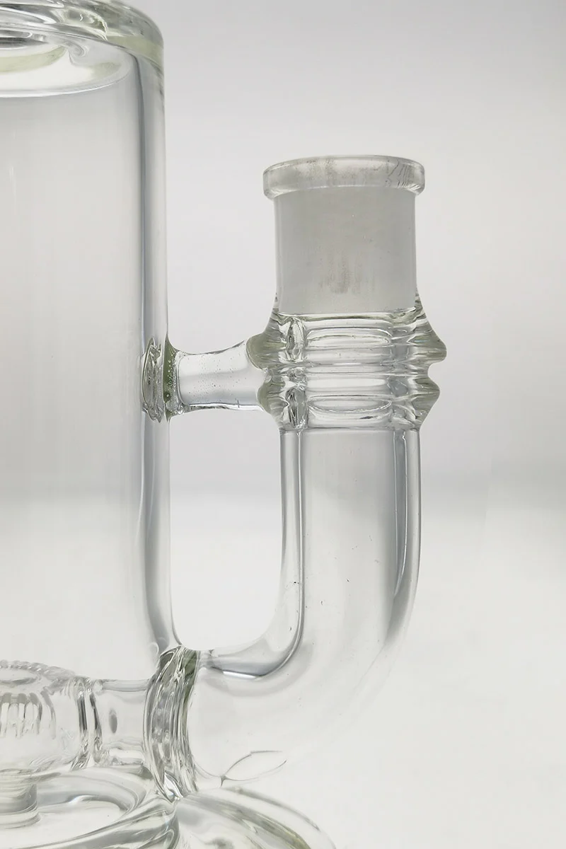 TAG - 12" Bent Neck Super Slit Puck Diffuser Dab Rig Bong 65x5MM (18MM Female) - Image 9