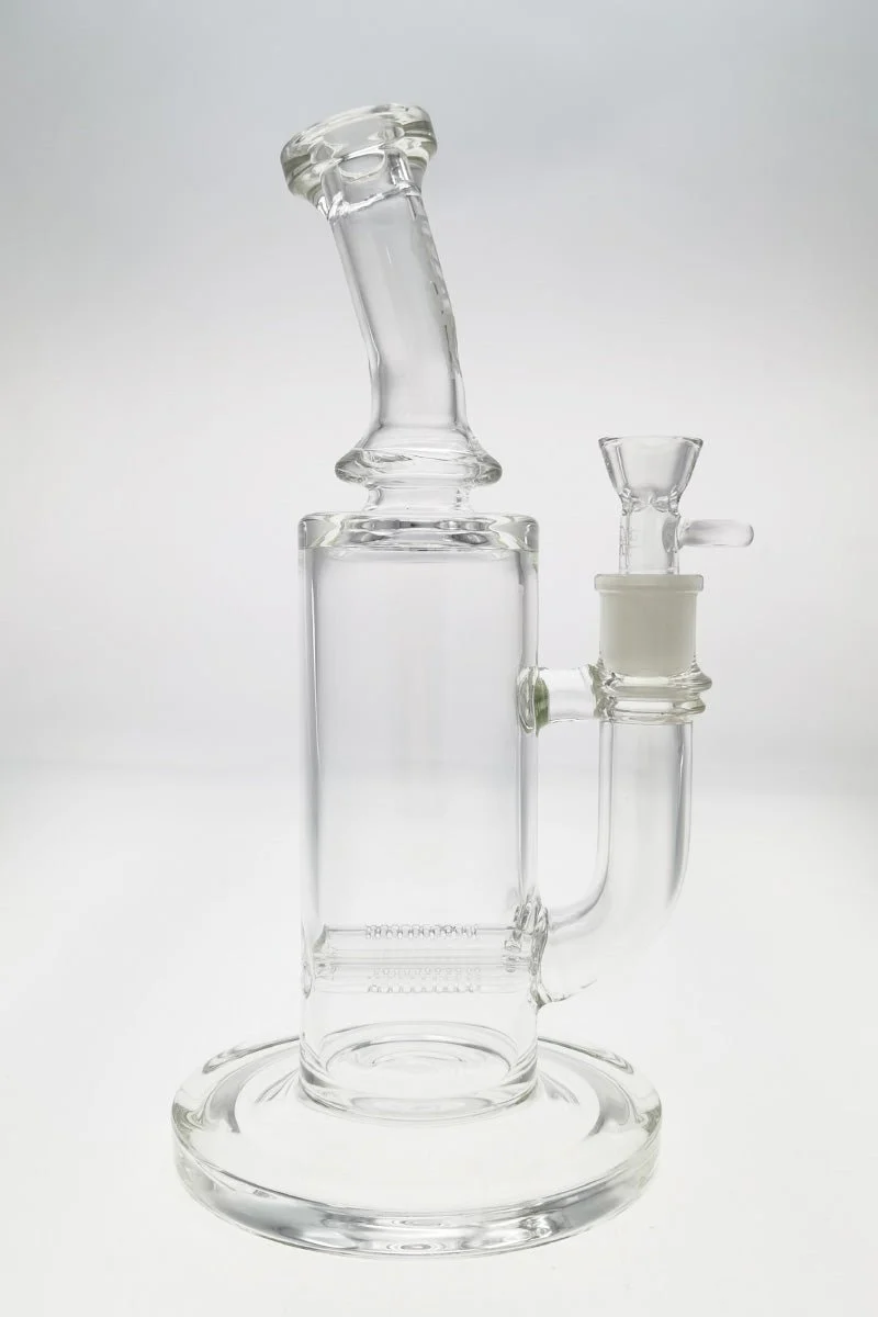 TAG - 12" Bent Neck Triple Super Slit Multiplying Inline Diffuser Dab Rig Bong 65x5MM (18MM Female) - Image 3