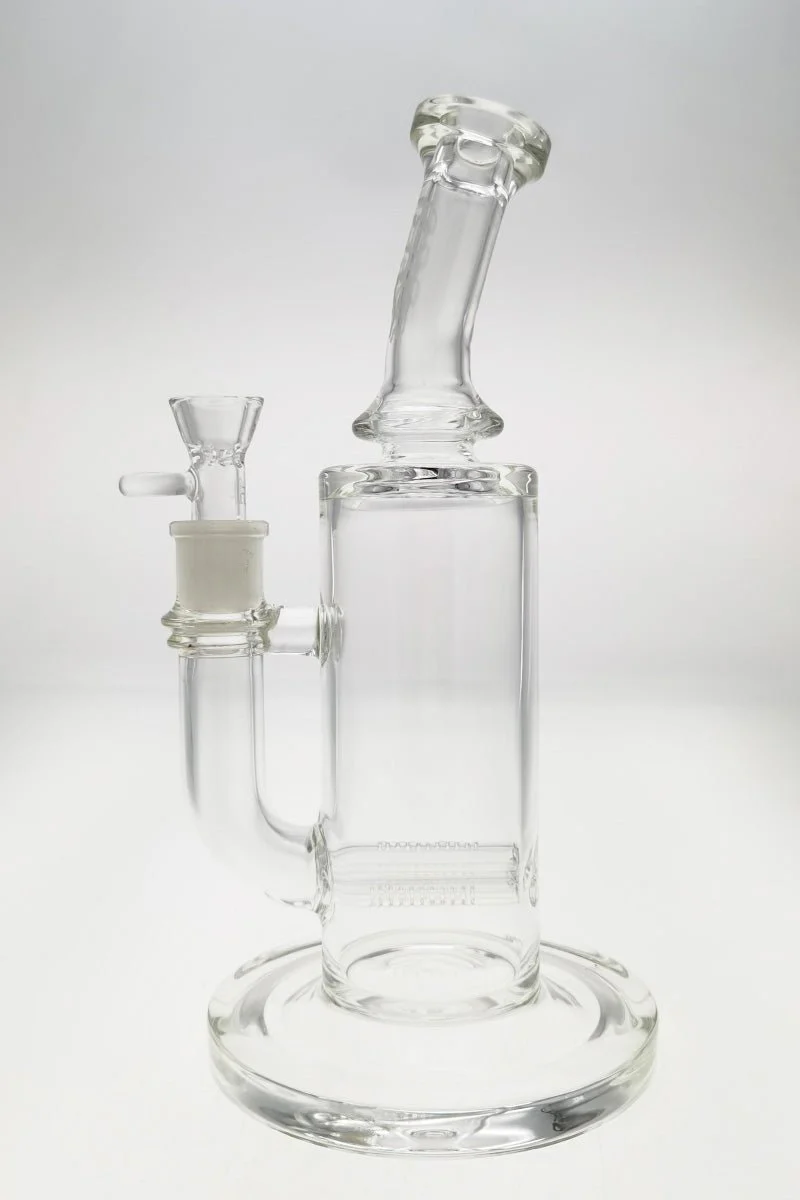 TAG - 12" Bent Neck Triple Super Slit Multiplying Inline Diffuser Dab Rig Bong 65x5MM (18MM Female) - Image 4
