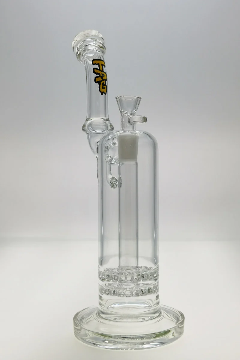 TAG - 13" Double Ratchet Bubbler Bong 65x5MM (18MM Female) - Image 20