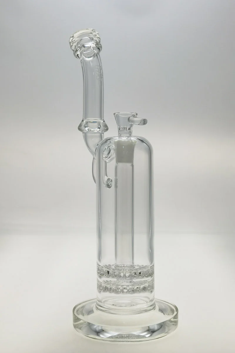 TAG - 13" Double Ratchet Bubbler Bong 65x5MM (18MM Female) - Image 6