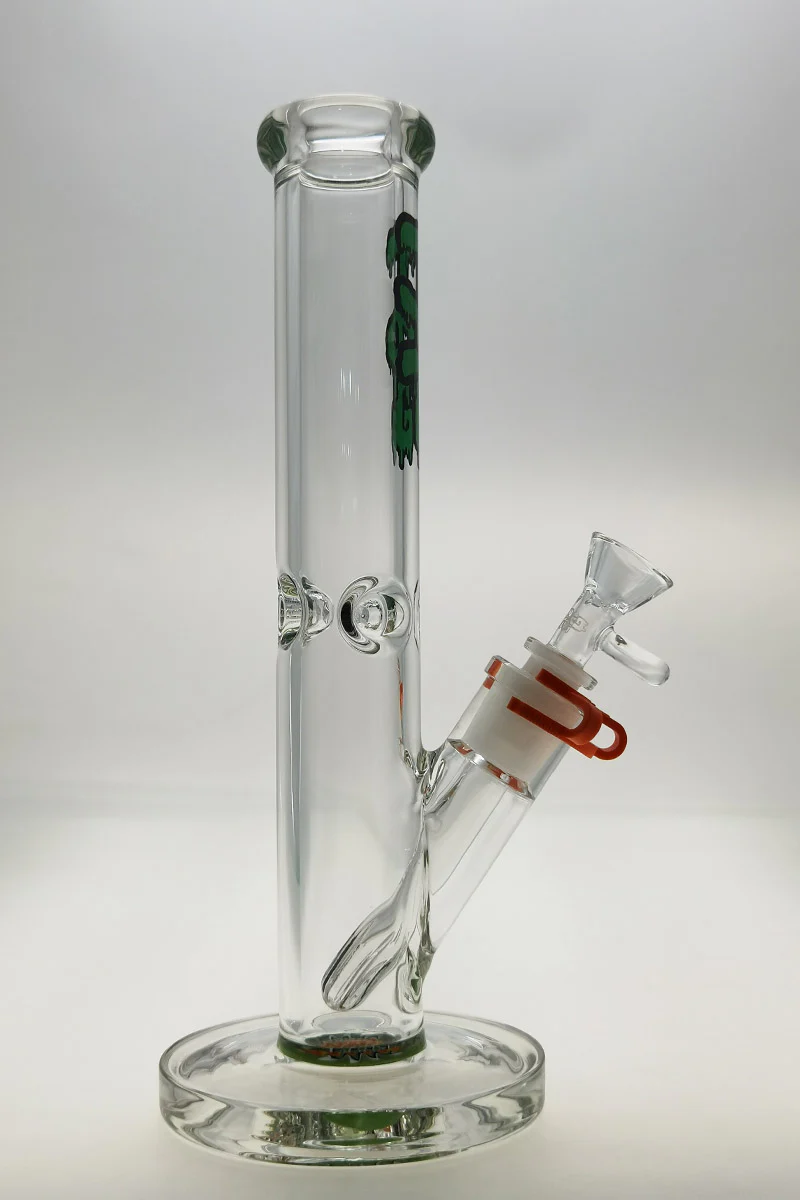 TAG - 12" Straight Tube Bong 44x6MM - 18/14MM Downstem (3.50") - Image 16