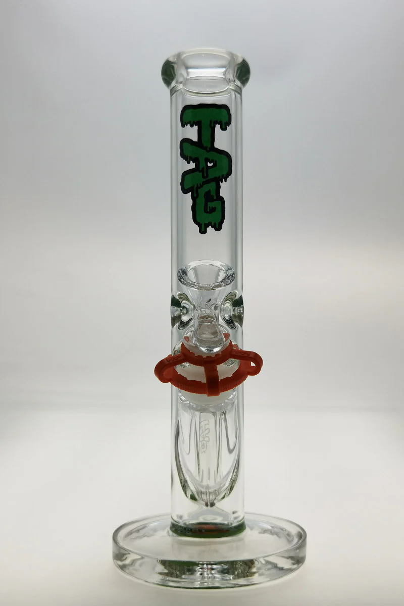 TAG - 12" Straight Tube Bong 44x6MM - 18/14MM Downstem (3.50") - Image 17