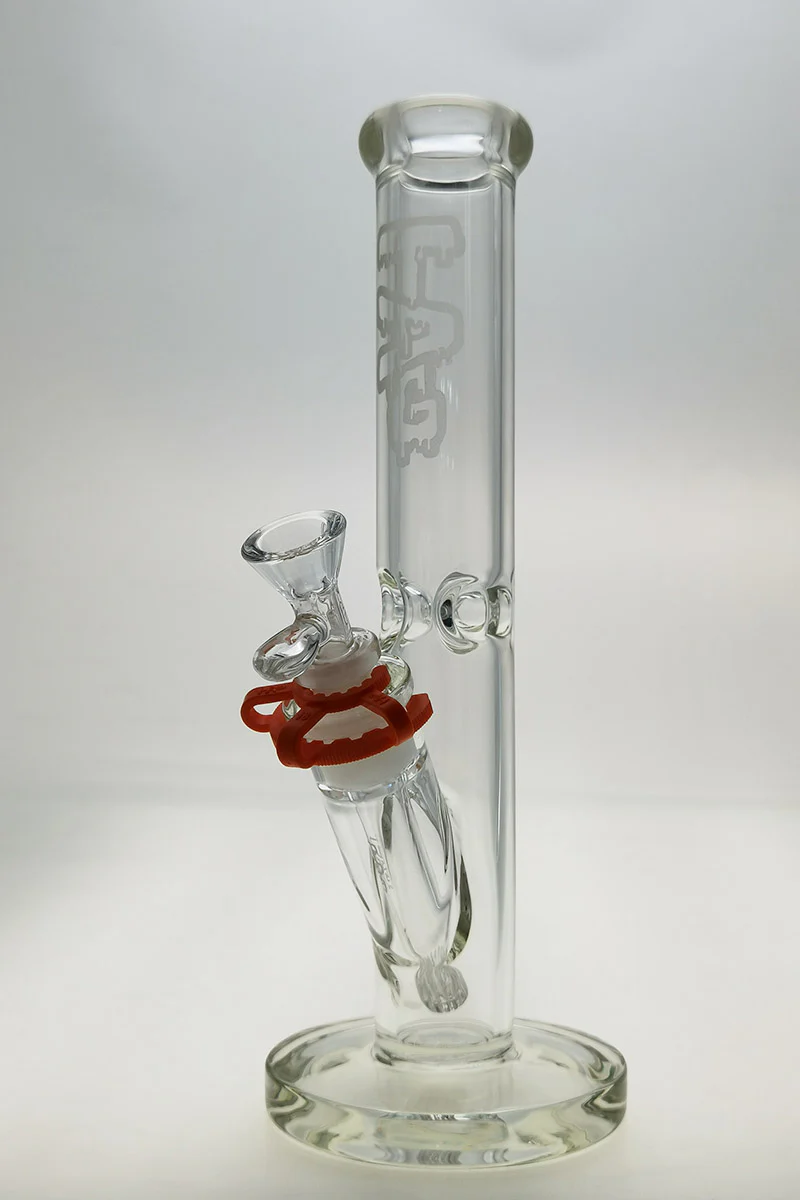 TAG - 12" Straight Tube Bong 44x6MM - 18/14MM Downstem (3.50") - Image 6
