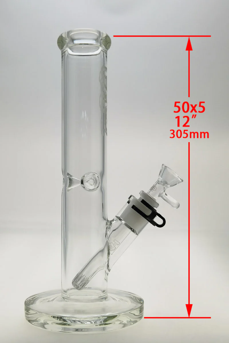 TAG - 12" Straight Tube Bong 50x5MM - 18/14MM (3.25") - Image 15