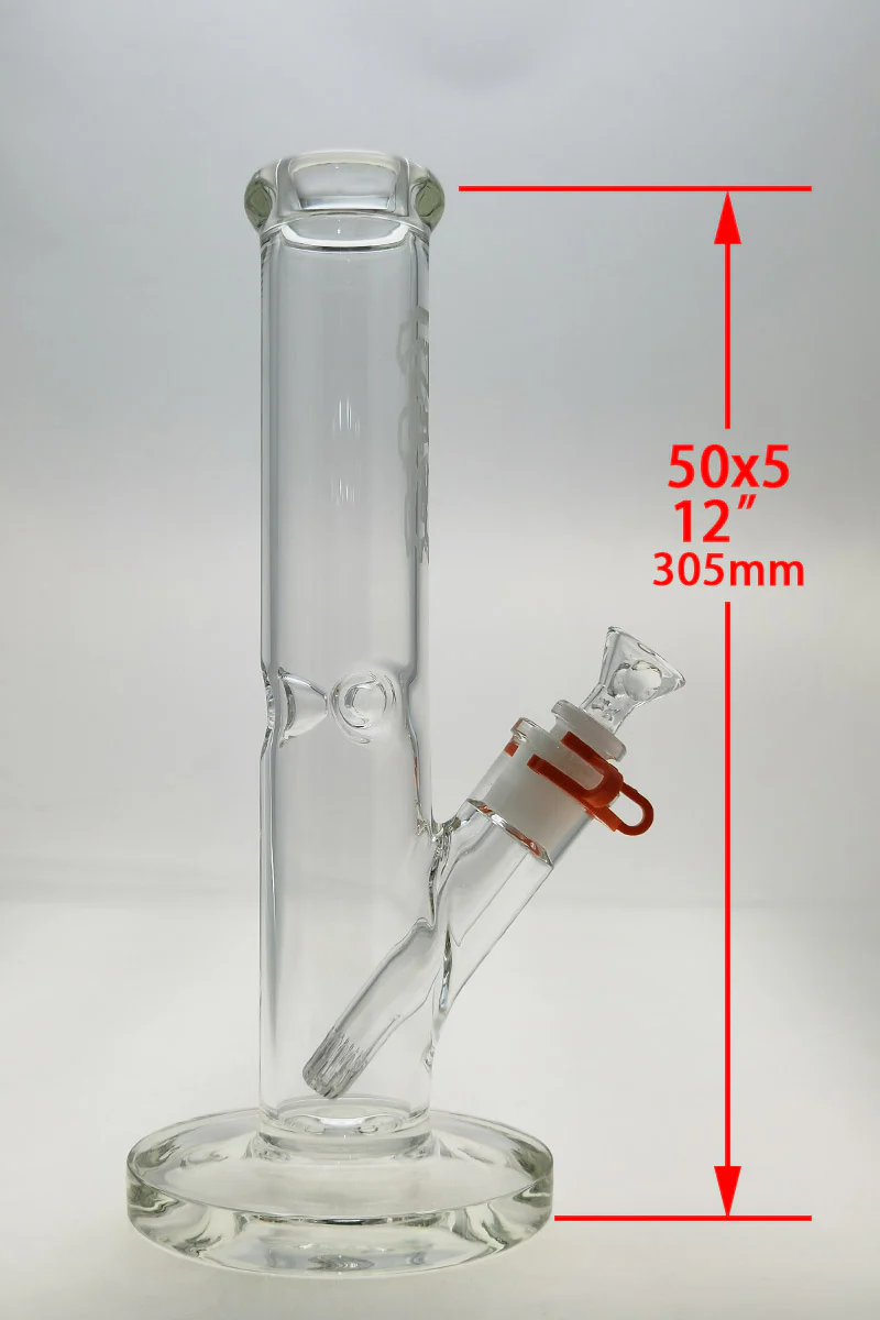 TAG - 12" Straight Tube Bong 50x5MM - 18/14MM (3.25") - Image 22