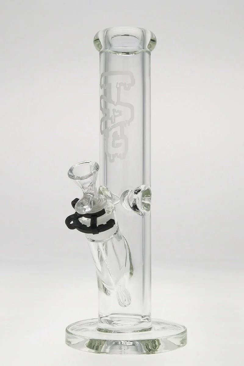 TAG - 12" Straight Tube Bong 50x9MM - 18/14MM Downstem (3.50")