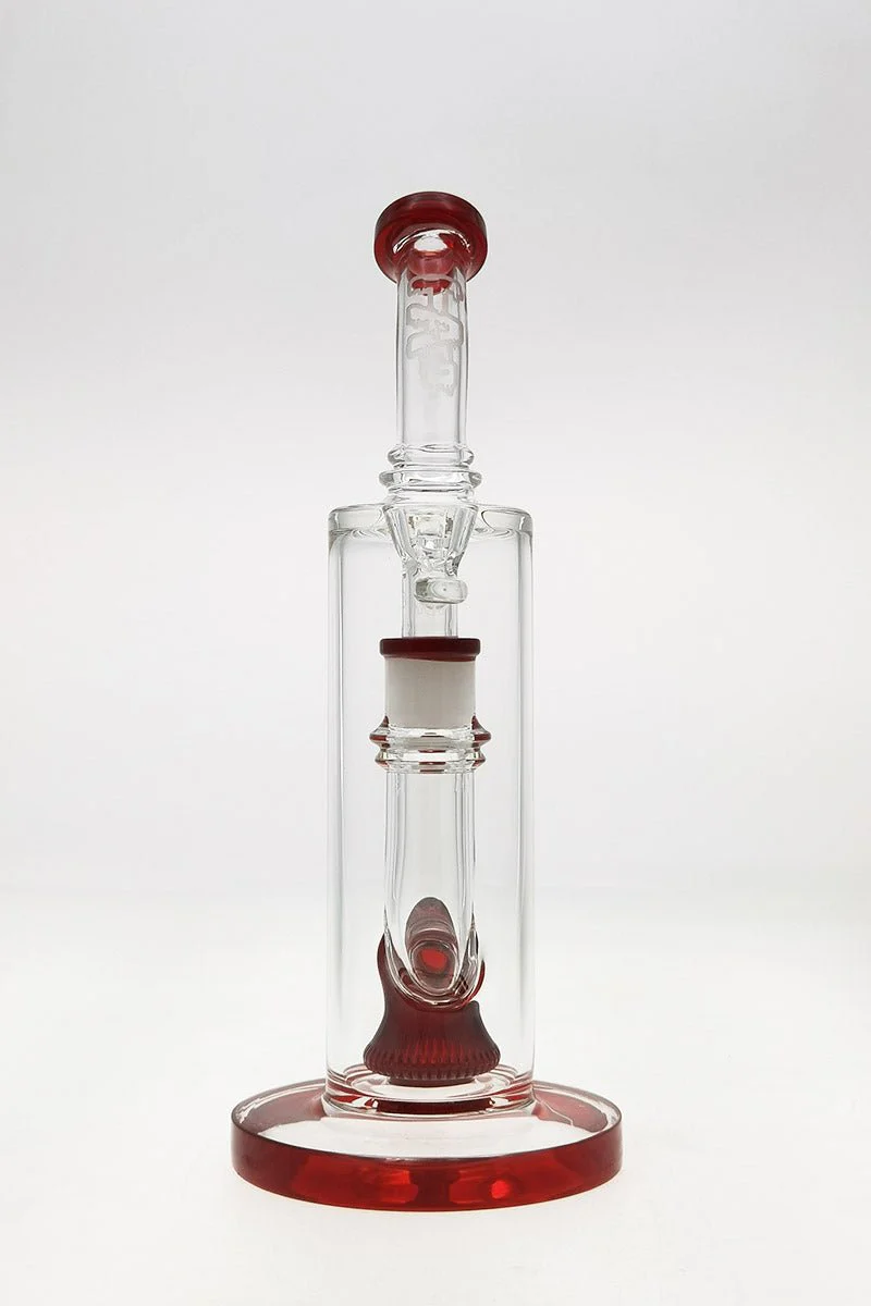 TAG - 12" Bent Neck Bellow UFO Bong 65x5MM (18MM Female) - Image 16