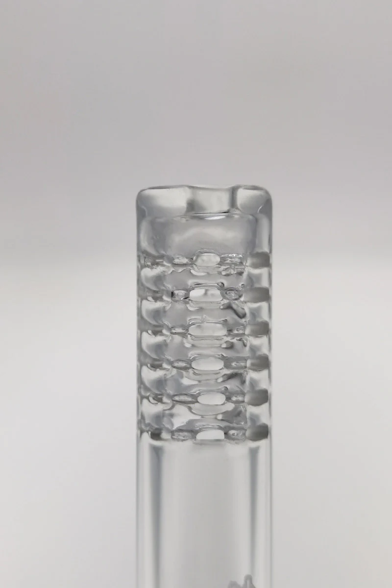 TAG - 14/10MM 6 Row x 2 (36 Hole) Open End Gridded Super Slit Bong Downstem - Image 17