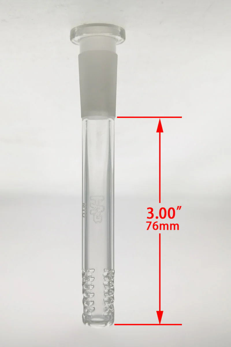 TAG - 14/10MM 6 Row x 2 (36 Hole) Open End Gridded Super Slit Bong Downstem - Image 20