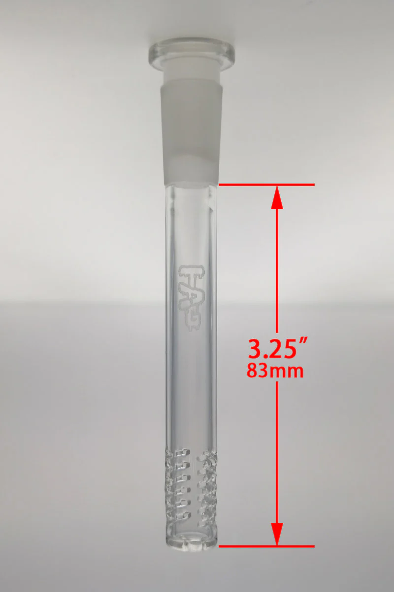 TAG - 14/10MM 6 Row x 2 (36 Hole) Open End Gridded Super Slit Bong Downstem - Image 24