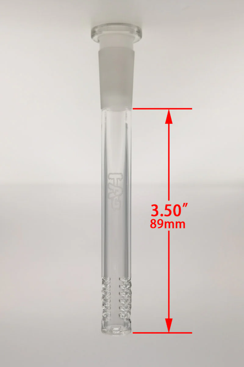 TAG - 14/10MM 6 Row x 2 (36 Hole) Open End Gridded Super Slit Bong Downstem - Image 25