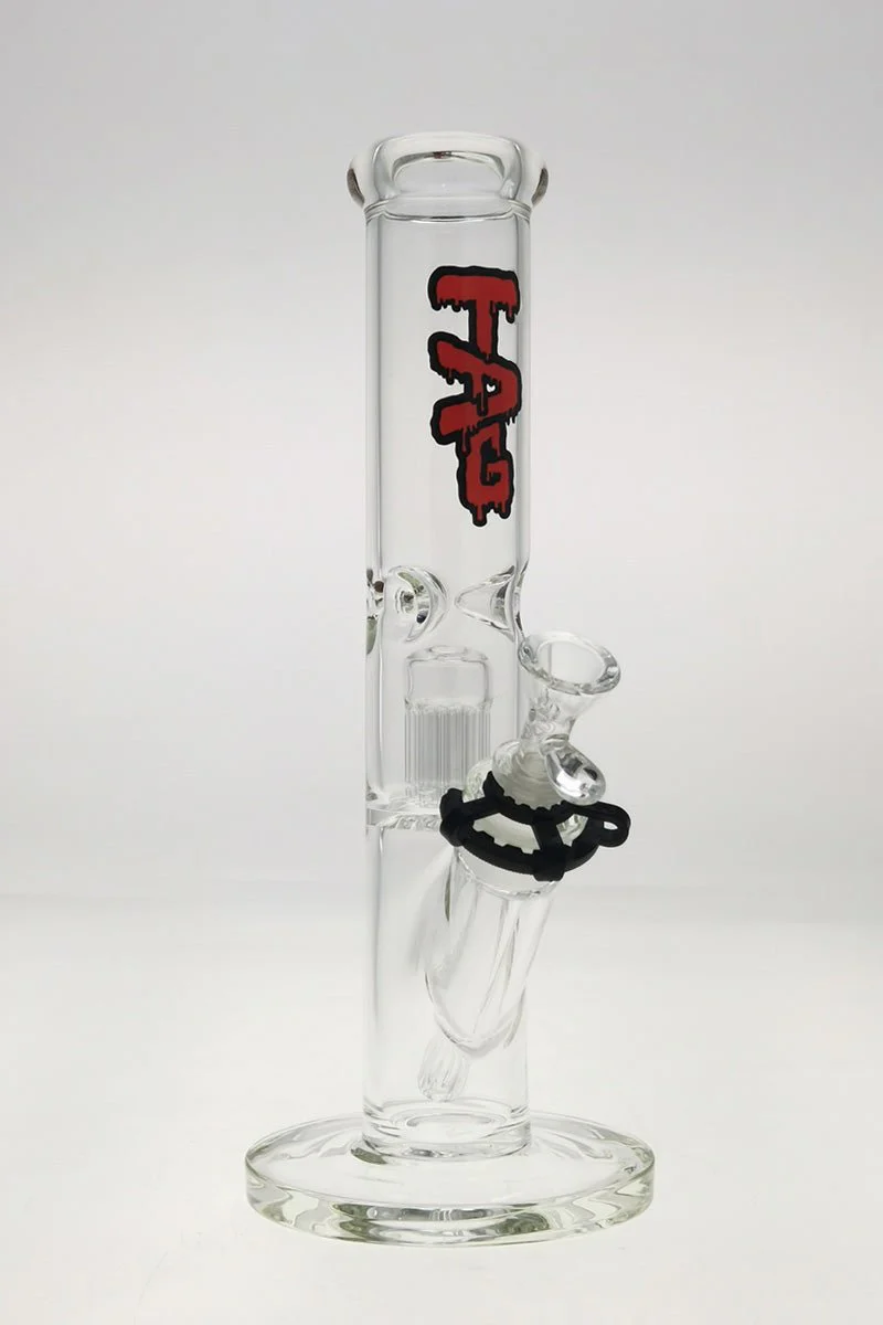 TAG - 13" 6 Arm Tree Straight Tube Bong 50x5MM - 18/14MM Downstem (3.50") - Image 16