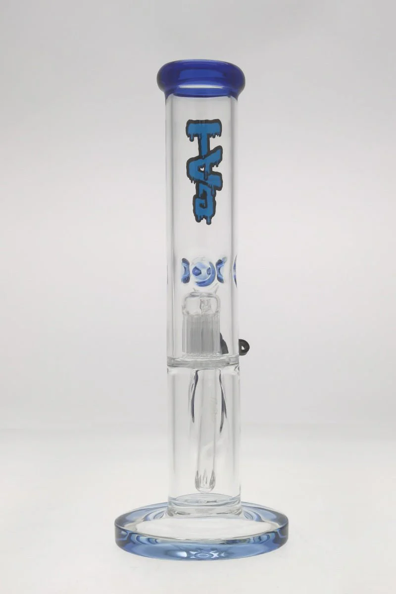TAG - 13" 6 Arm Tree Straight Tube Bong 50x5MM - 18/14MM Downstem (3.50") - Image 6