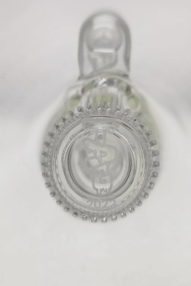 TAG - 14" Double Super Slit Matrix Bellow Dab Rig Bong 55x5MM (14MM Female) - Image 15