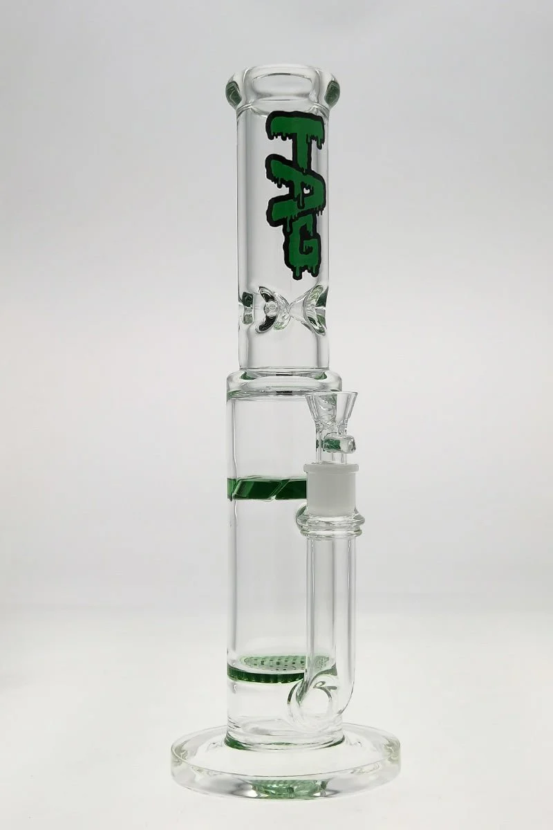 TAG - 15" Single Honeycomb to Spinning Splash Guard Bong 50x7MM (18MM Female) - Image 4