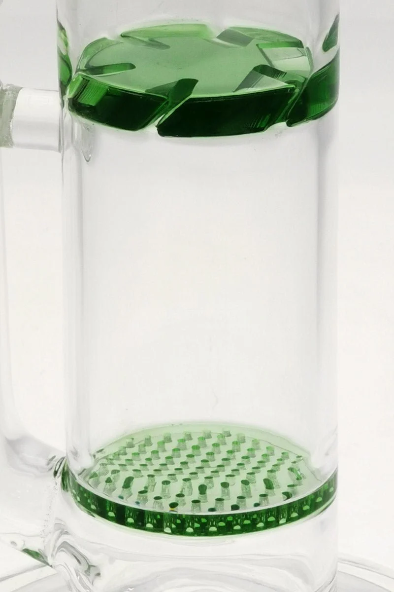 TAG - 15" Single Honeycomb to Spinning Splash Guard Bong 50x7MM (18MM Female) - Image 7