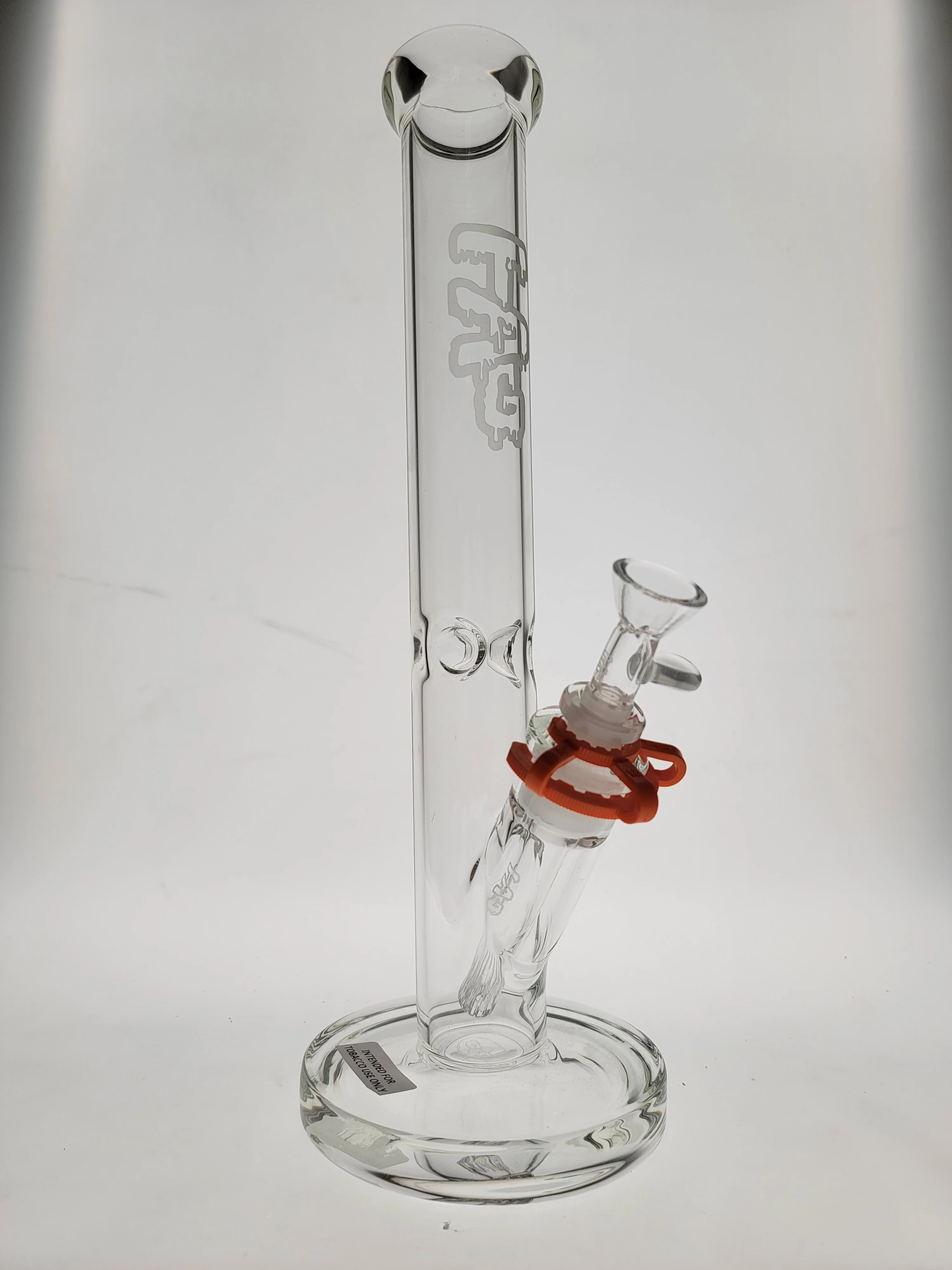 TAG - 14" Straight Tube Bong 44x4MM - 18/14MM Downstem (3.50") - Image 2