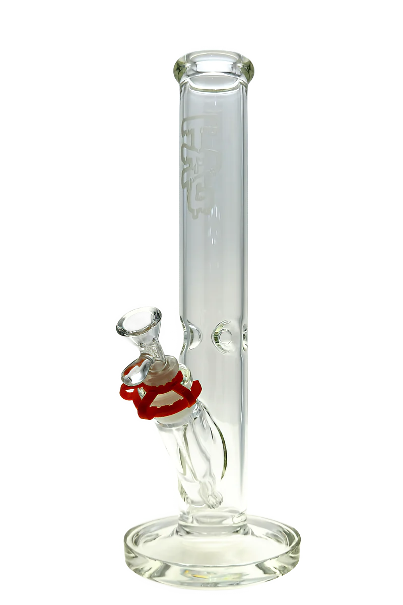 TAG - 14" Straight Tube Bong 50x5MM - 18/14MM Downstem (4.00")
