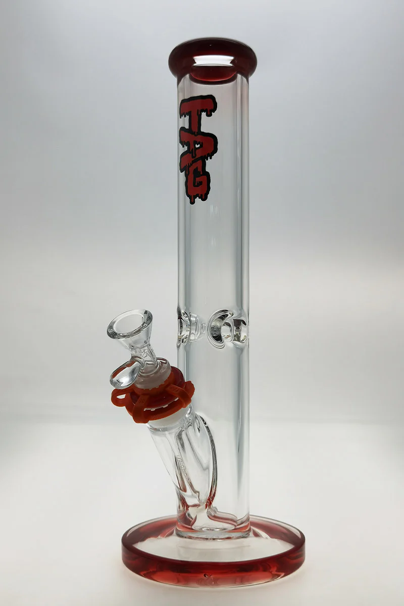 TAG - 14" Straight Tube Bong 50x9MM - 18/14MM Downstem (4.00") - Image 29