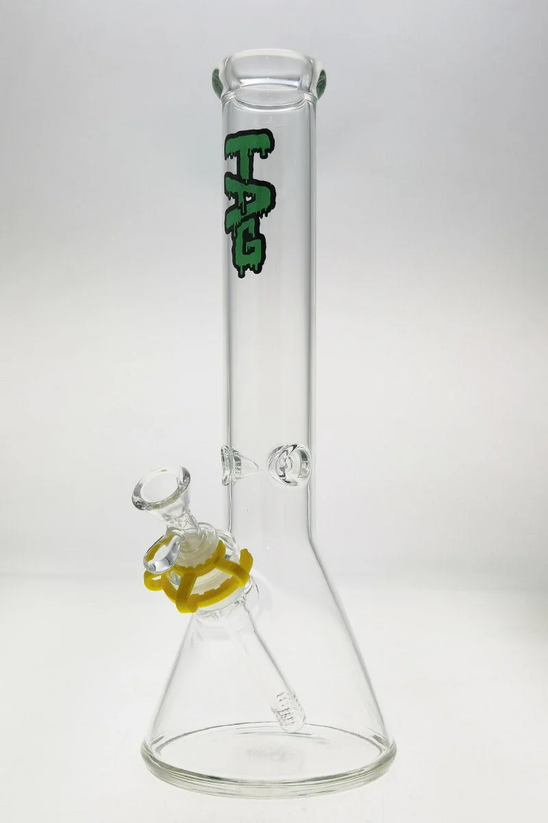 TAG - 15" Beaker Bong 50x5MM - 18/14MM Downstem (4.25") - Image 6