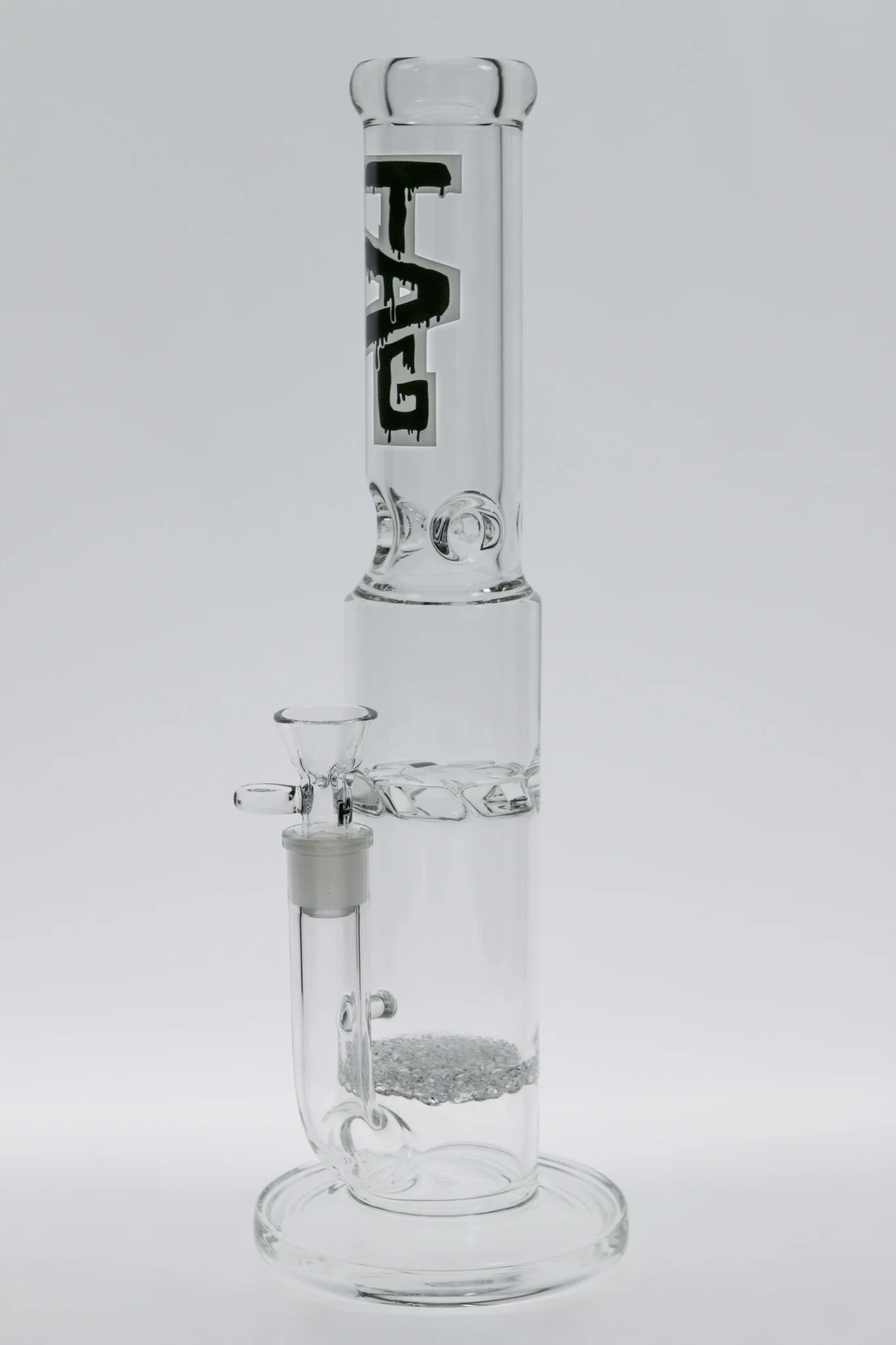 TAG - 15" Single Fritted Disc to Spinning Splash Guard Bong - 7MM