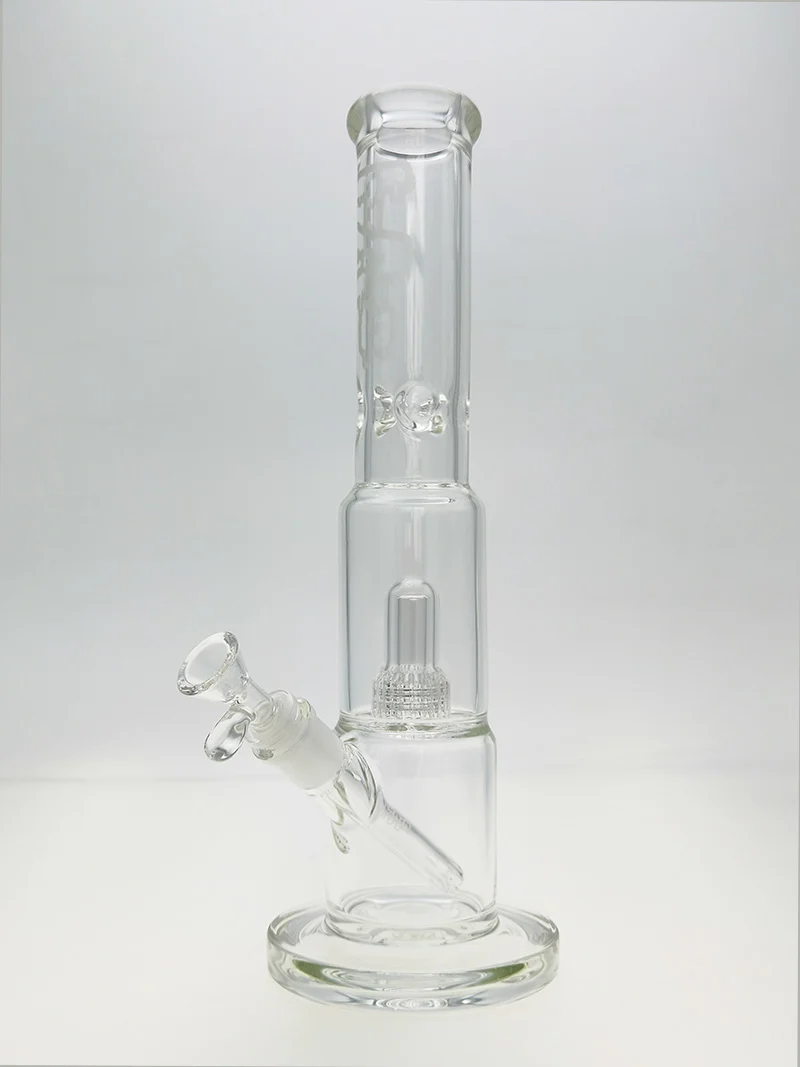 TAG - 15" Matrix Straight Tube Bong w/ 75x5MM Can - 18/14MM Downstem (4.00")