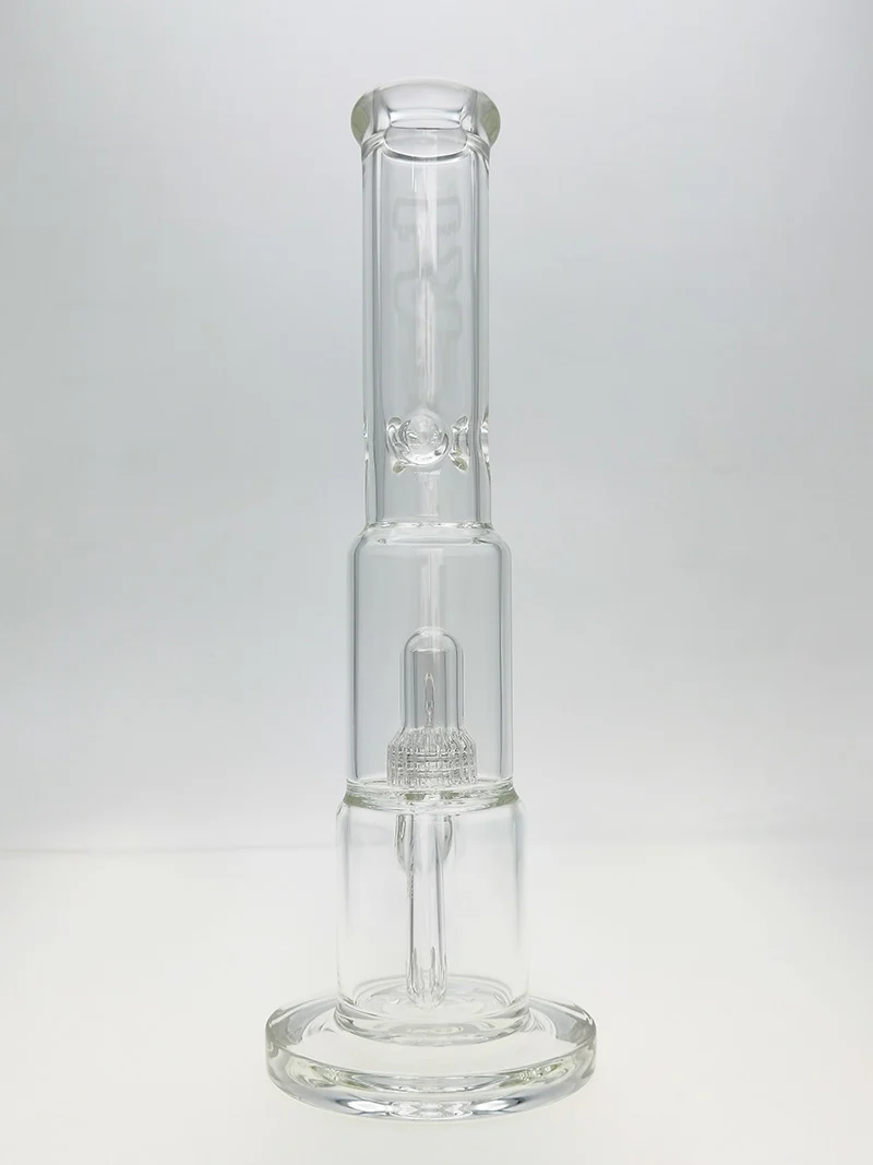 TAG - 15" Matrix Straight Tube Bong w/ 75x5MM Can - 18/14MM Downstem (4.00") - Image 20