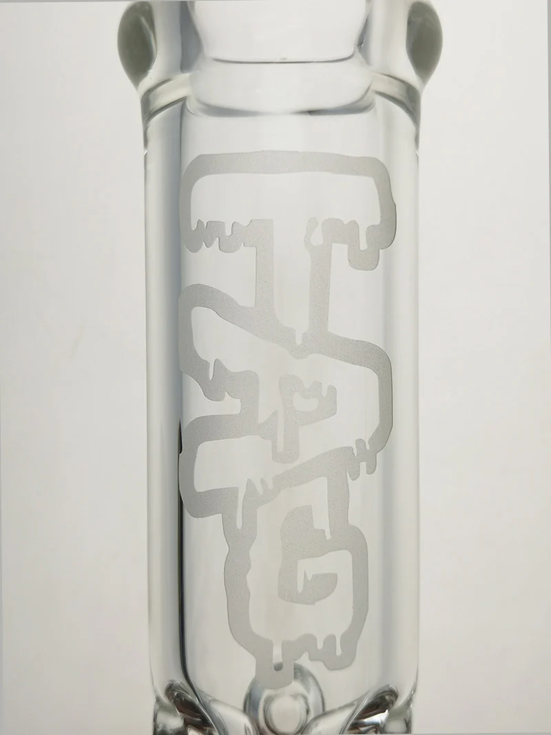 TAG - 15" Matrix Straight Tube Bong w/ 75x5MM Can - 18/14MM Downstem (4.00") - Image 21