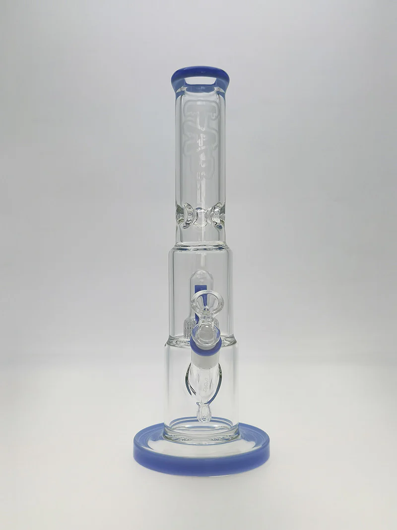 TAG - 15" Matrix Straight Tube Bong w/ 75x5MM Can - 18/14MM Downstem (4.00") - Image 4