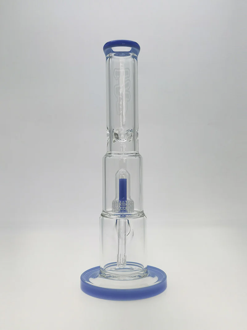 TAG - 15" Matrix Straight Tube Bong w/ 75x5MM Can - 18/14MM Downstem (4.00") - Image 5