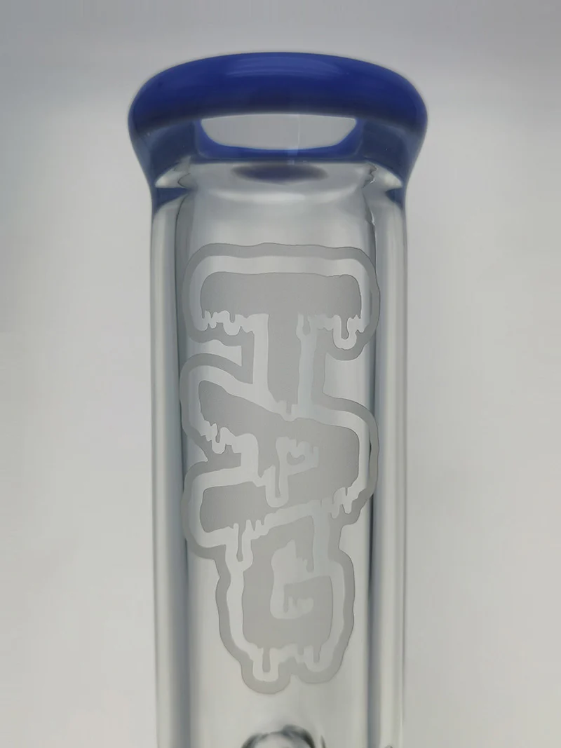 TAG - 15" Matrix Straight Tube Bong w/ 75x5MM Can - 18/14MM Downstem (4.00") - Image 7