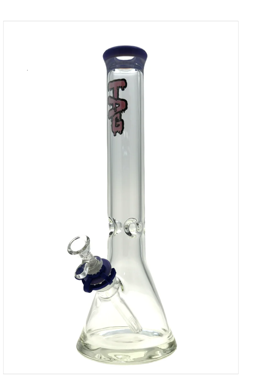 TAG - 16" Beaker Bong 50x7MM - 18/14MM Downstem (4.00") - Image 5