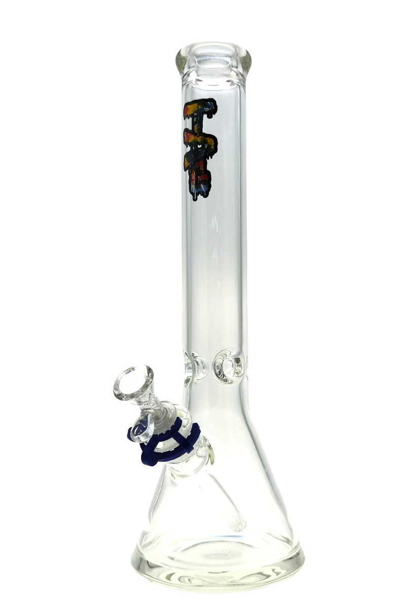 TAG - 16" Beaker Bong 50x7MM - 18/14MM Downstem (4.00") - Image 7