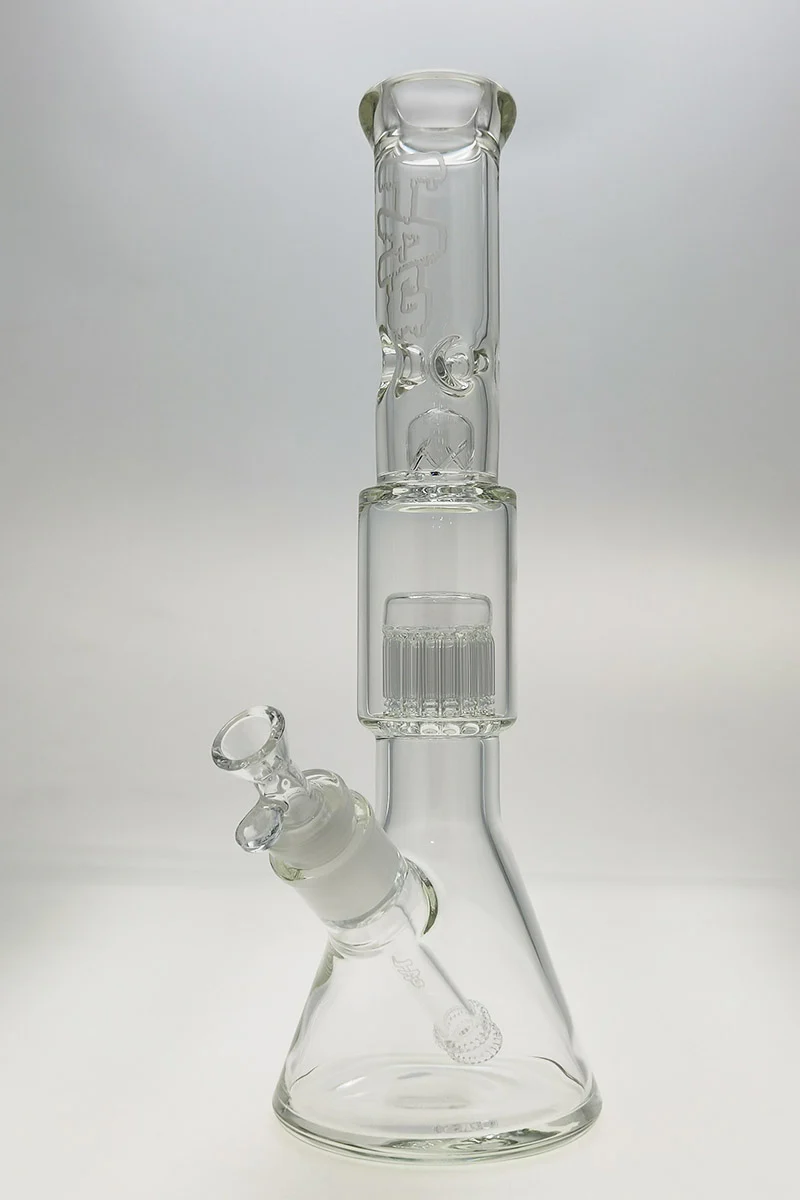 TAG - 16" Fixed 16-Arm Tree Beaker Bong 50x7MM - 28/18MM Downstem (4.25") - Image 100
