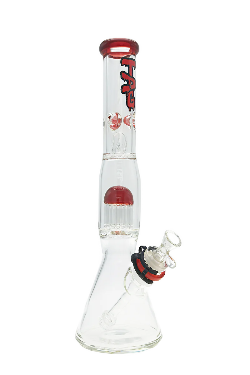 TAG - 16" Fixed 16-Arm Tree Beaker Bong 50x7MM - 28/18MM Downstem (4.25") - Image 109