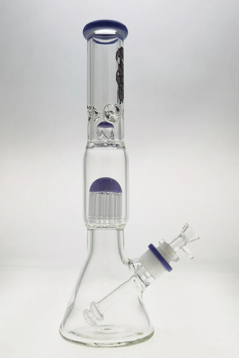 TAG - 16" Fixed 16-Arm Tree Beaker Bong 50x7MM - 28/18MM Downstem (4.25") - Image 18