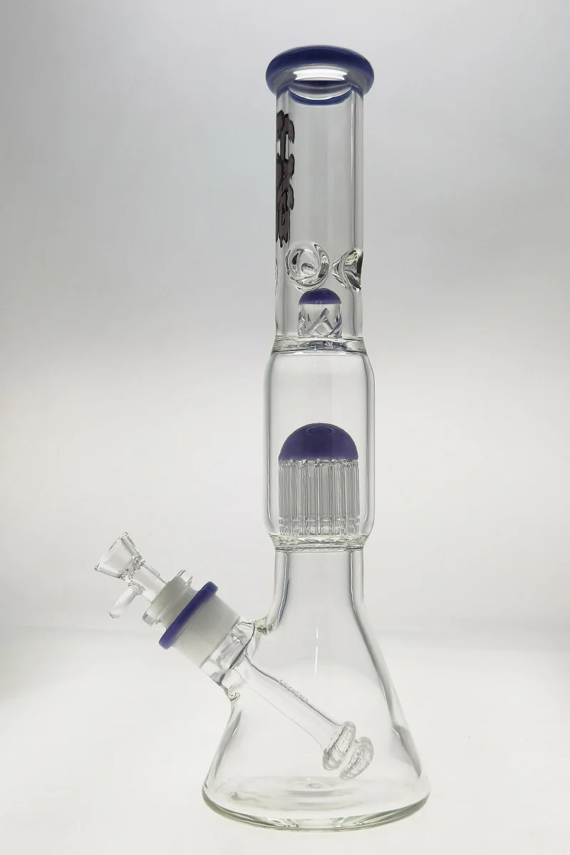 TAG - 16" Fixed 16-Arm Tree Beaker Bong 50x7MM - 28/18MM Downstem (4.25") - Image 19