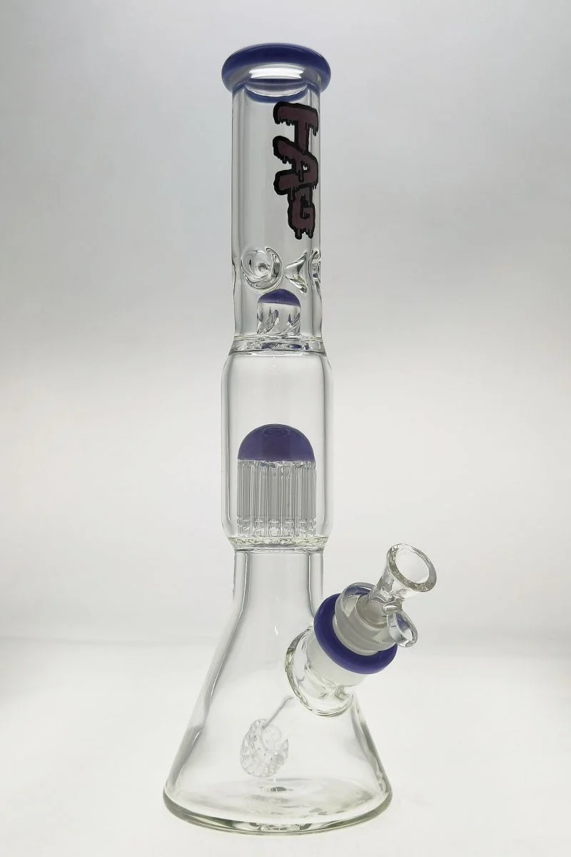 TAG - 16" Fixed 16-Arm Tree Beaker Bong 50x7MM - 28/18MM Downstem (4.25") - Image 20