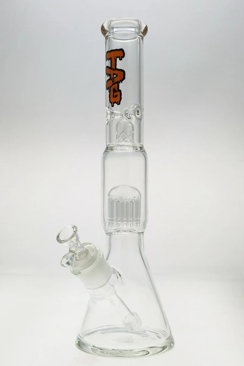 TAG - 16" Fixed 16-Arm Tree Beaker Bong 50x7MM - 28/18MM Downstem (4.25") - Image 3