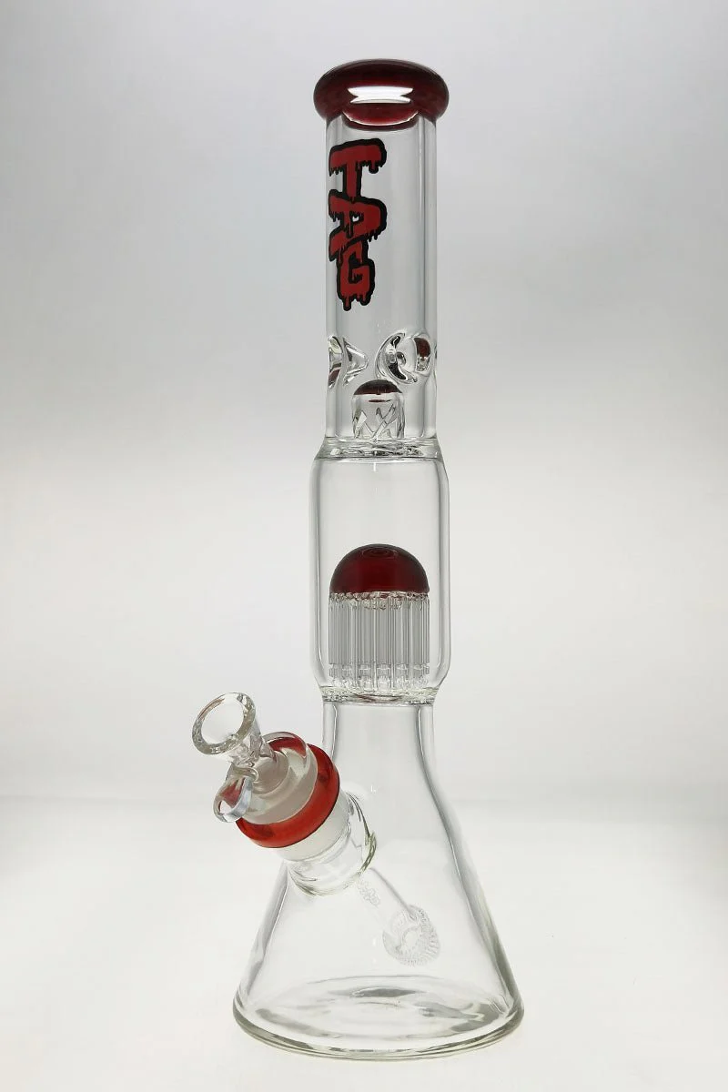 TAG - 16" Fixed 16-Arm Tree Beaker Bong 50x7MM - 28/18MM Downstem (4.25") - Image 4
