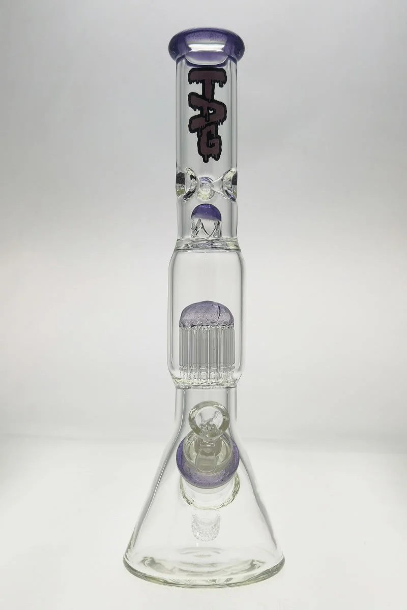 TAG - 16" Fixed 16-Arm Tree Beaker Bong 50x7MM - 28/18MM Downstem (4.25") - Image 42