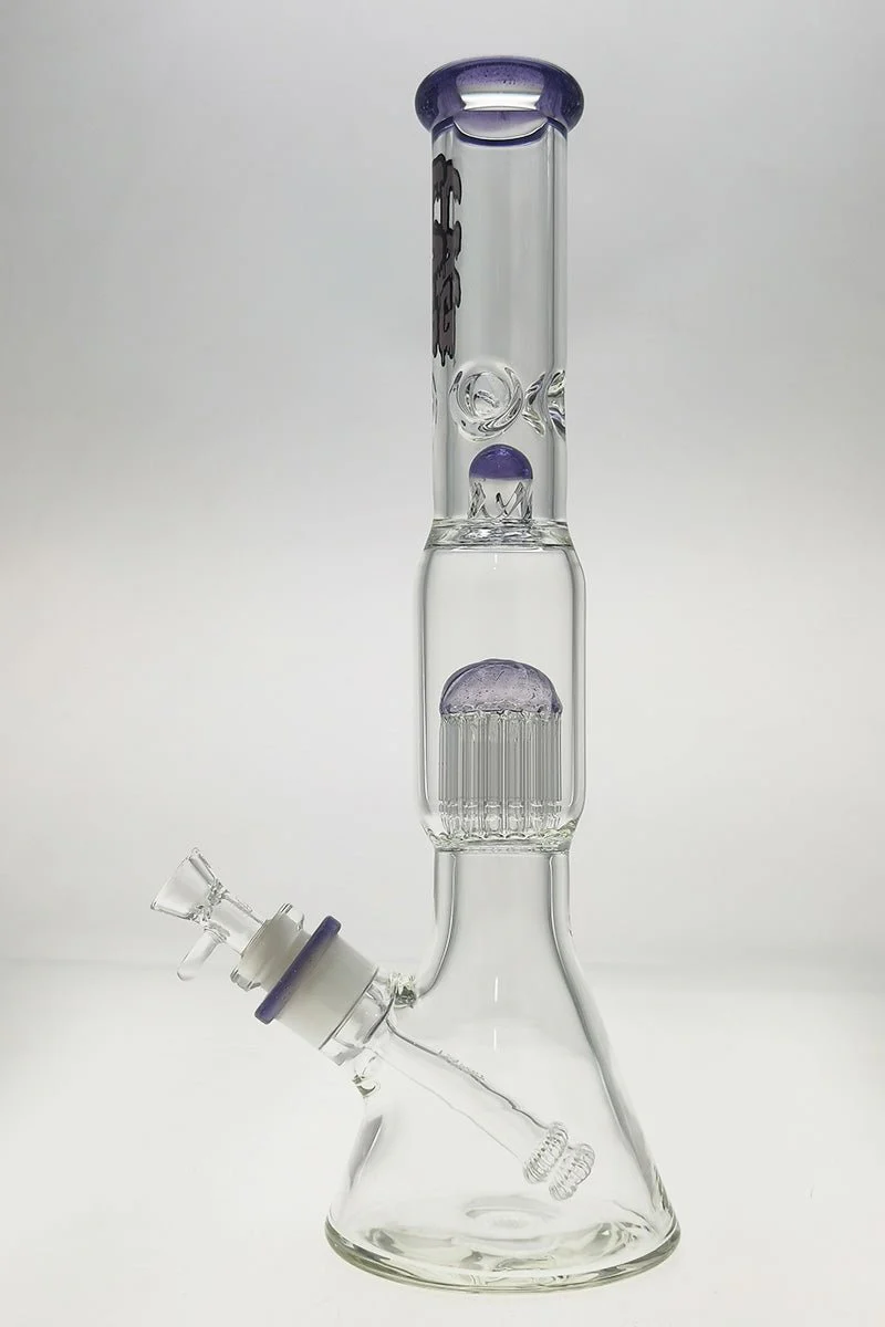 TAG - 16" Fixed 16-Arm Tree Beaker Bong 50x7MM - 28/18MM Downstem (4.25") - Image 43