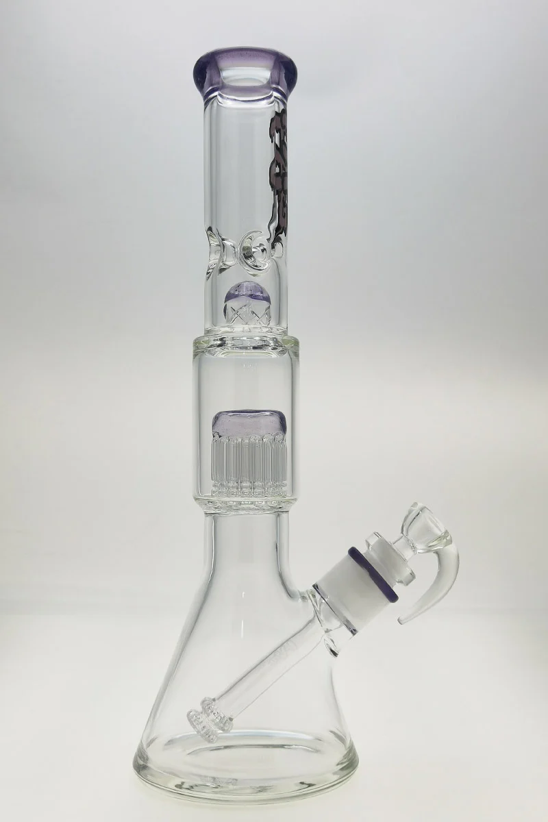 TAG - 16" Fixed 16-Arm Tree Beaker Bong 50x7MM - 28/18MM Downstem (4.25") - Image 56
