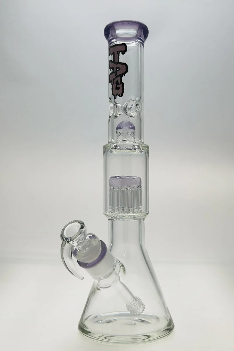 TAG - 16" Fixed 16-Arm Tree Beaker Bong 50x7MM - 28/18MM Downstem (4.25") - Image 60